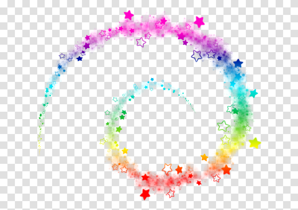 Lights Light Star Stars Colorful Dots Dot Circle Circle, Pattern, Ornament, Fractal, Purple Transparent Png