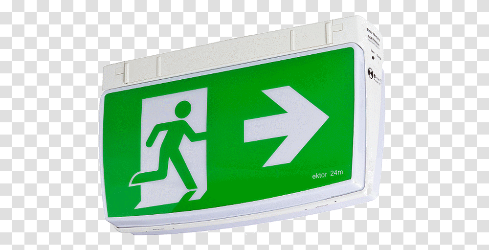 Lights Picture Of Evolt Led Exit Sign Exit Sign, Symbol, Road Sign Transparent Png