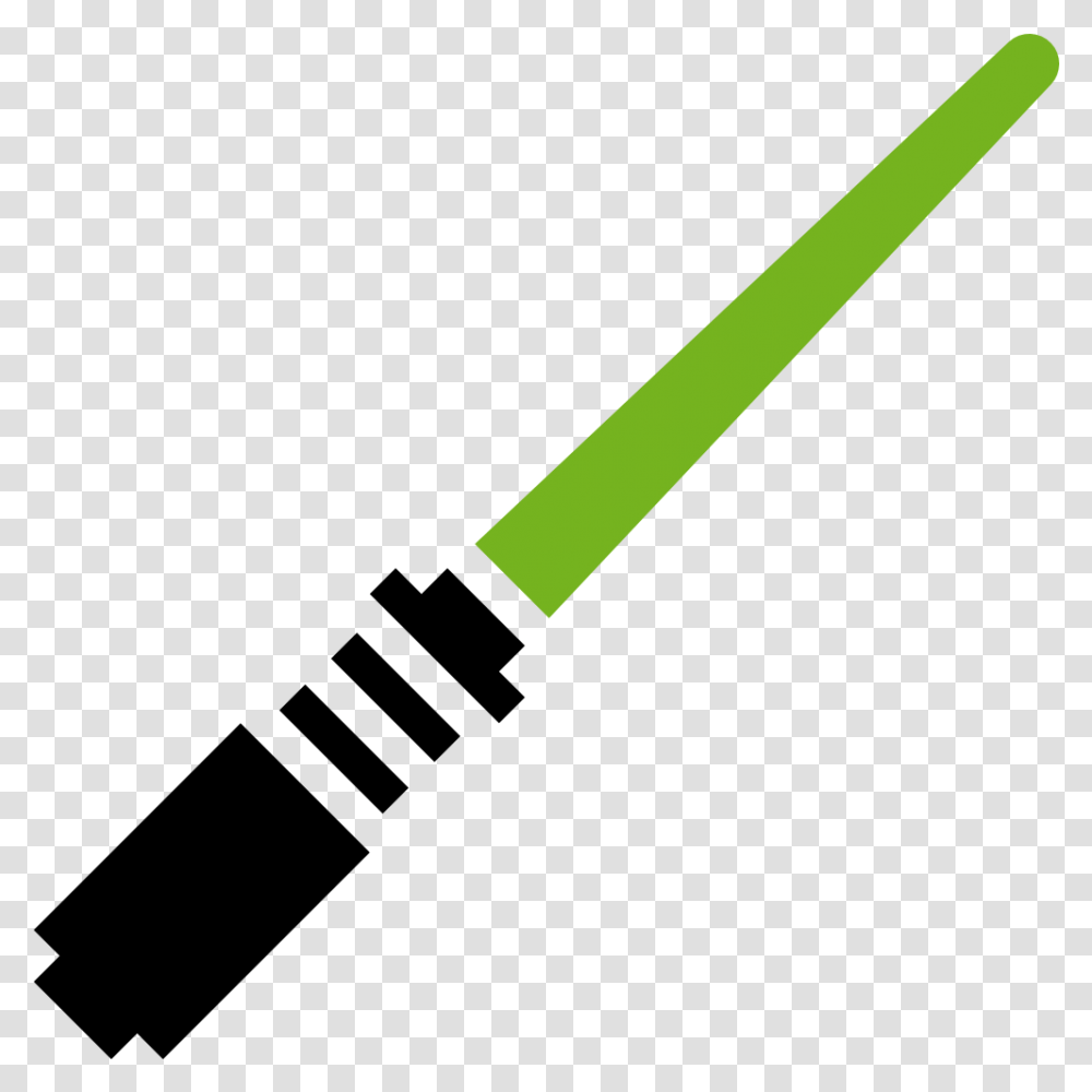 Lightsaber Green Icon Star Wars Lightsaber Clipart, Team Sport, Sports, Text, Baseball Transparent Png