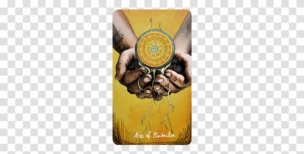 Lightseers Tarot Ace Of Pentacles, Hand, Poster, Advertisement Transparent Png