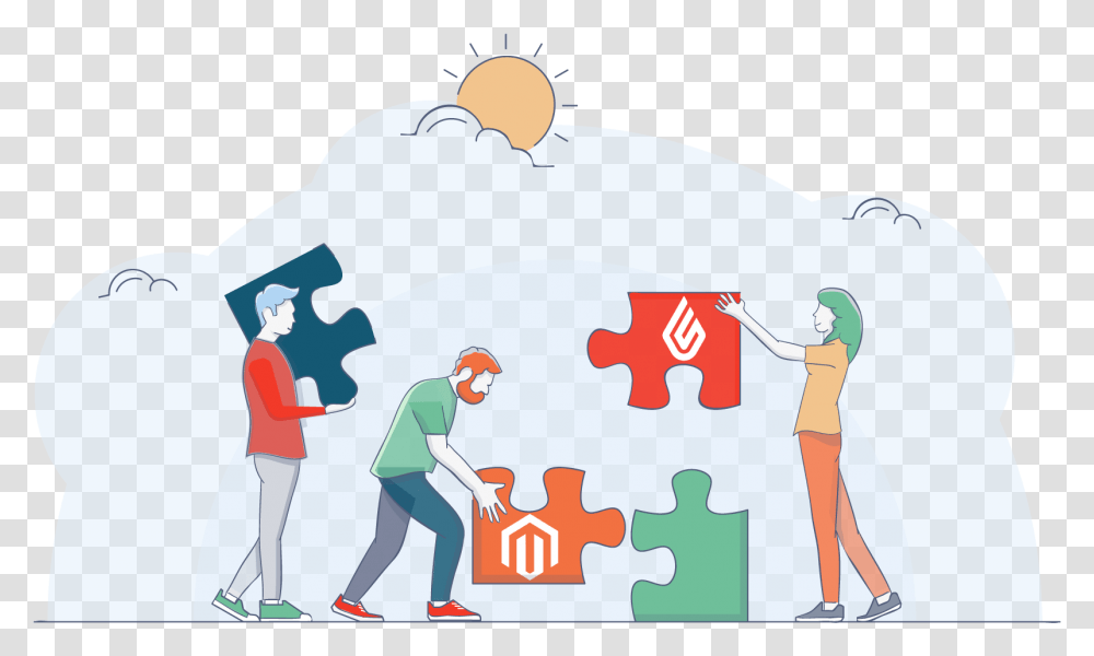 Lightspeed Integration With Magento 2 Ecommerce Sharing, Person, Human, Jigsaw Puzzle, Game Transparent Png