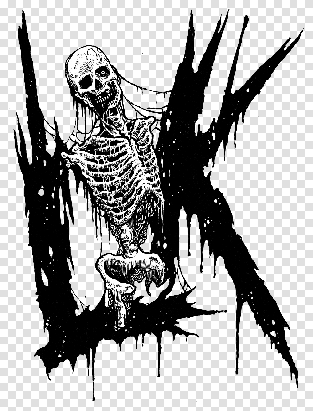 Lik Band Hd Illustration, Skeleton Transparent Png