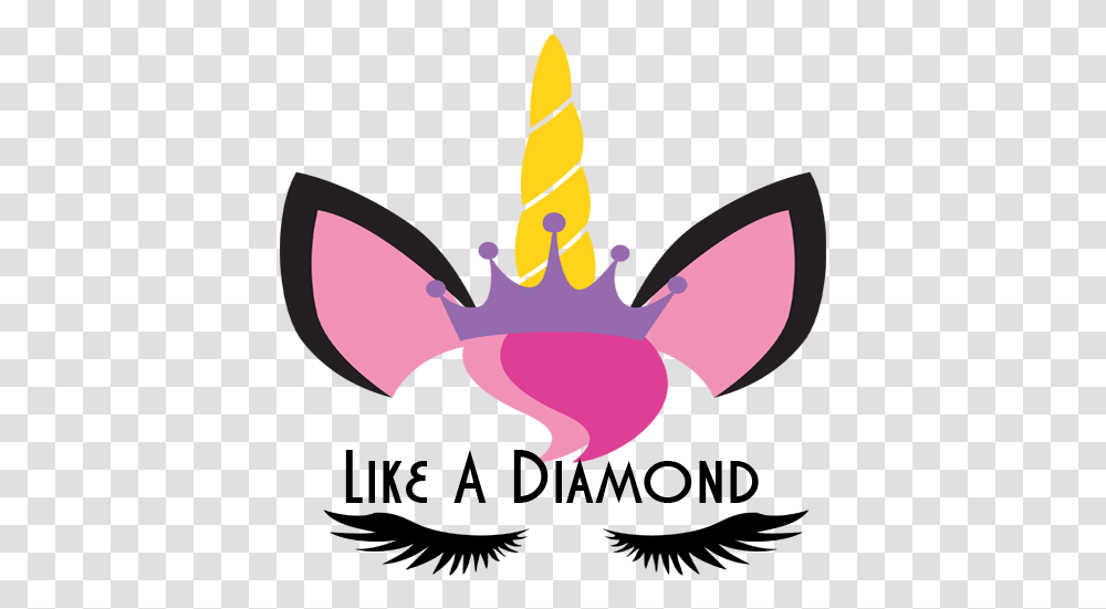 Like A Diamond Free Unicorn Svg For Commercial Use Printable Unicorn Face, Animal, Sweets, Food, Confectionery Transparent Png
