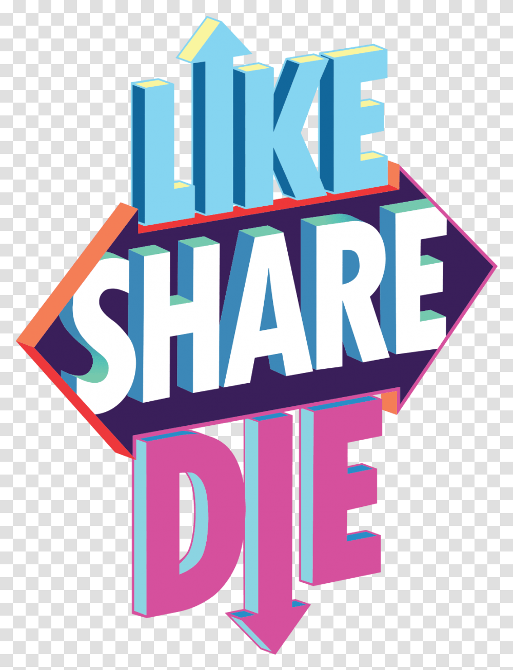 Like And Share Like Share Die, Word, Logo Transparent Png