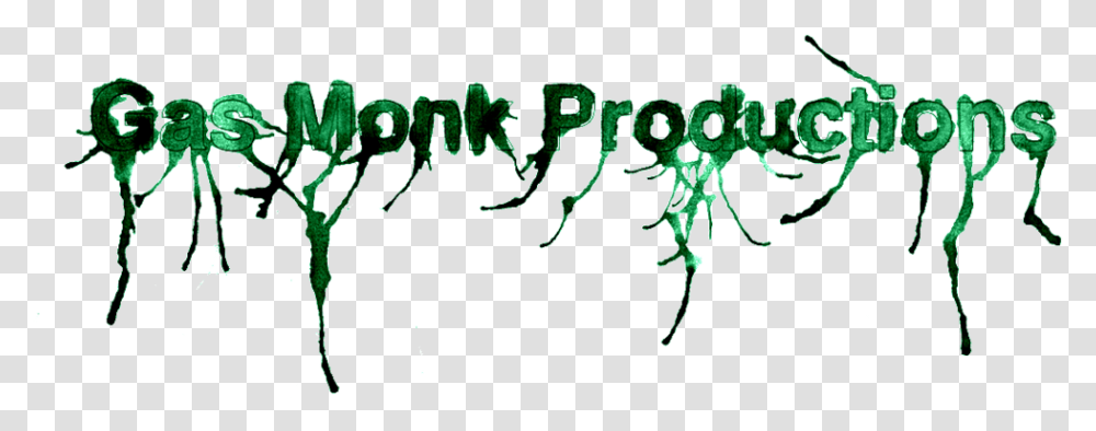 Like Bullet Holes To Parachutes - Gas Monk Productions Drawing, Text, Alphabet, Green, Plant Transparent Png