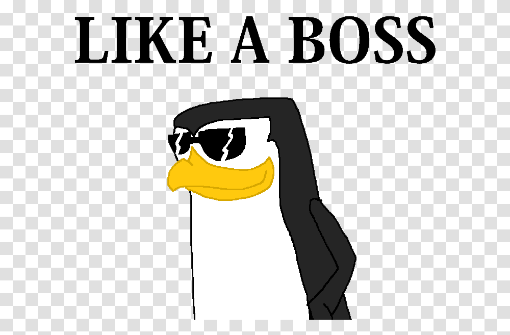 Like Like A Boss Cartoon, Sunglasses, Bird, Animal, Clothing Transparent Png