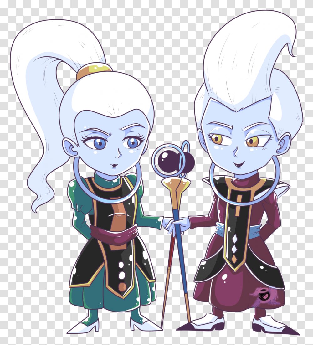 Lil Chibi Whis And Vodas To Go With My Dbchibi Collection Chibi Whis, Person, Drawing, Crowd Transparent Png