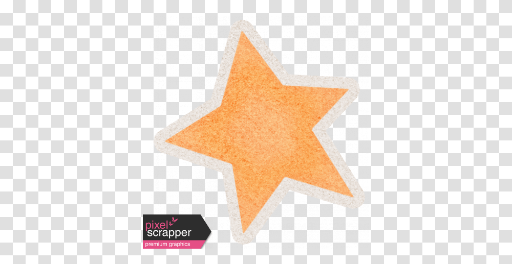 Lil Monster Orange Star Sticker Graphic By Sheila Reid Label, Rug, Symbol, Star Symbol Transparent Png