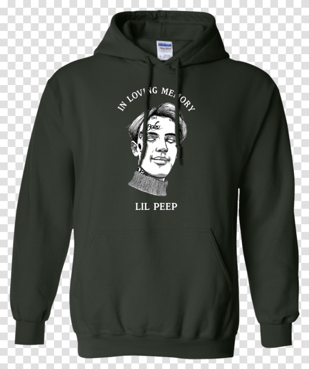 Lil Peep Hoodie In Loving Memory Wild N Out Clothing, Apparel, Sweatshirt, Sweater, Person Transparent Png