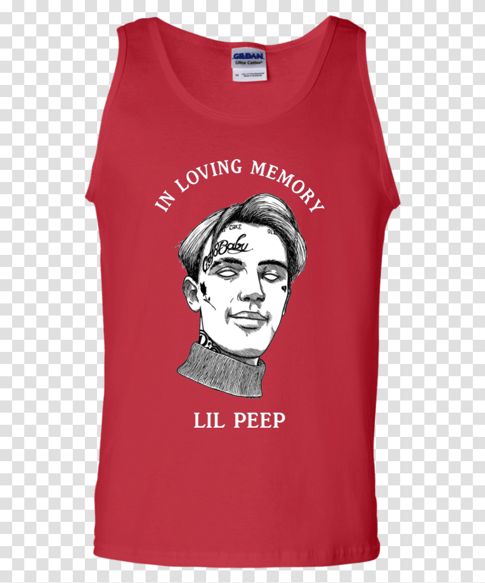 Lil Peep Tank Top In Loving Memory Fiftieth Birthday T Shirt Funny, Clothing, Apparel, T-Shirt, Sleeve Transparent Png