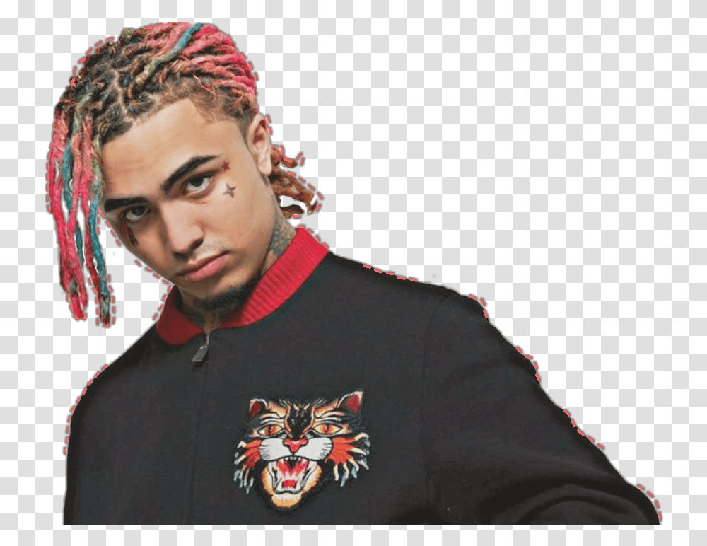 Lil Pump Hd Posted Lil Pump Hair Cut, Person, Clothing, Face, Sleeve Transparent Png