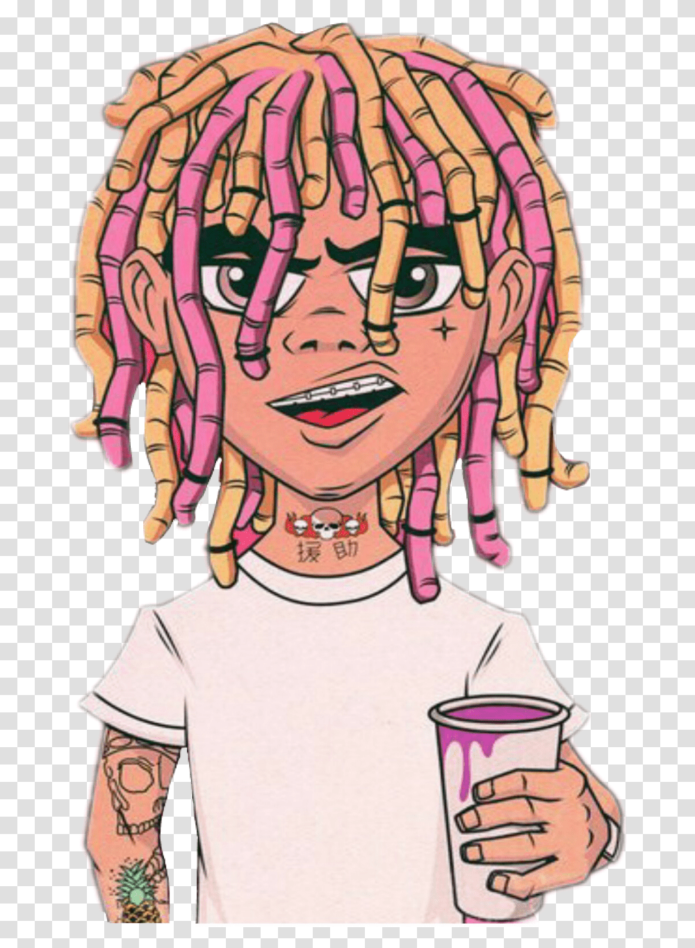 Lil Pump, Person, Drawing, Doodle Transparent Png