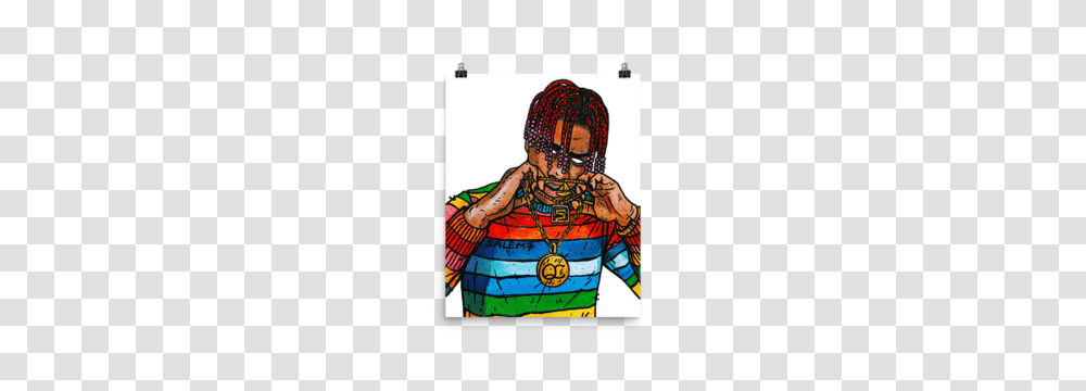 Lil Yachty Print Salem, Person, Stained Glass Transparent Png