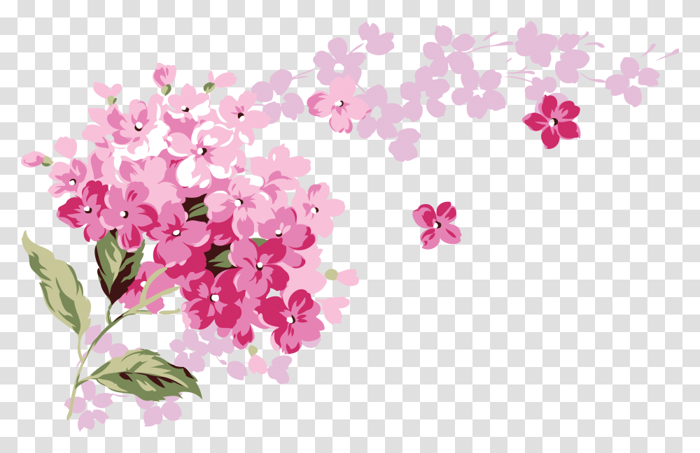 Lilac Watercolor Floral Background, Plant, Flower, Blossom, Petal Transparent Png