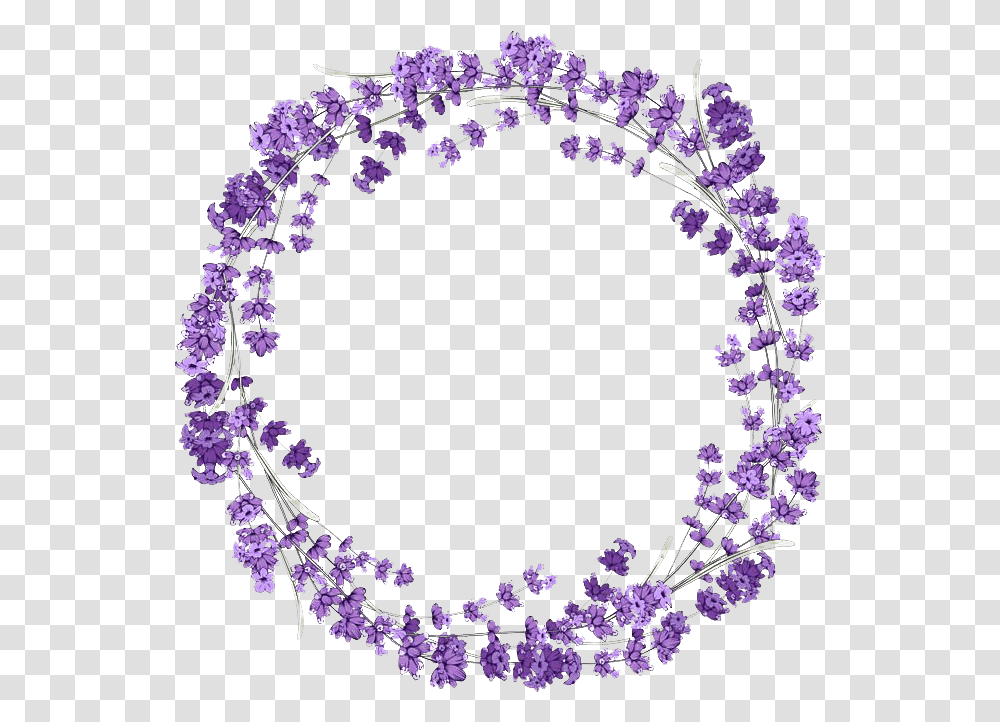Lilac Wreath Image Purple Flower Circle, Plant, Floral Design, Pattern, Graphics Transparent Png