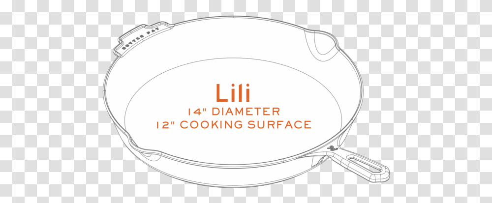 Lili 14 Polished Cast Iron Skillet Circle, Oval, Drum, Percussion, Musical Instrument Transparent Png
