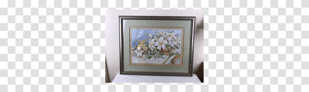 Lilies And Gold Pitcher Picture Picture Frame, Painting Transparent Png