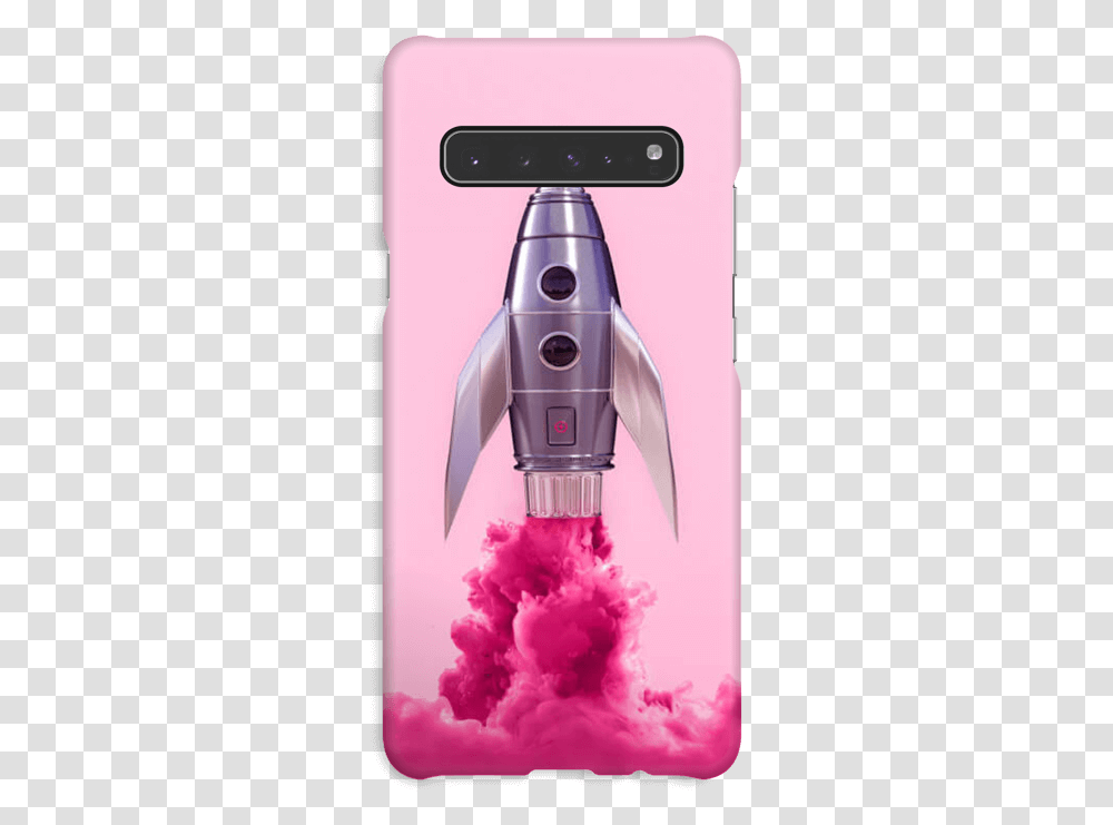 Lilla Rakett Deksel Galaxy S10 5g Pink Rocket Ship, Appliance, Vacuum Cleaner, Mixer, Purple Transparent Png