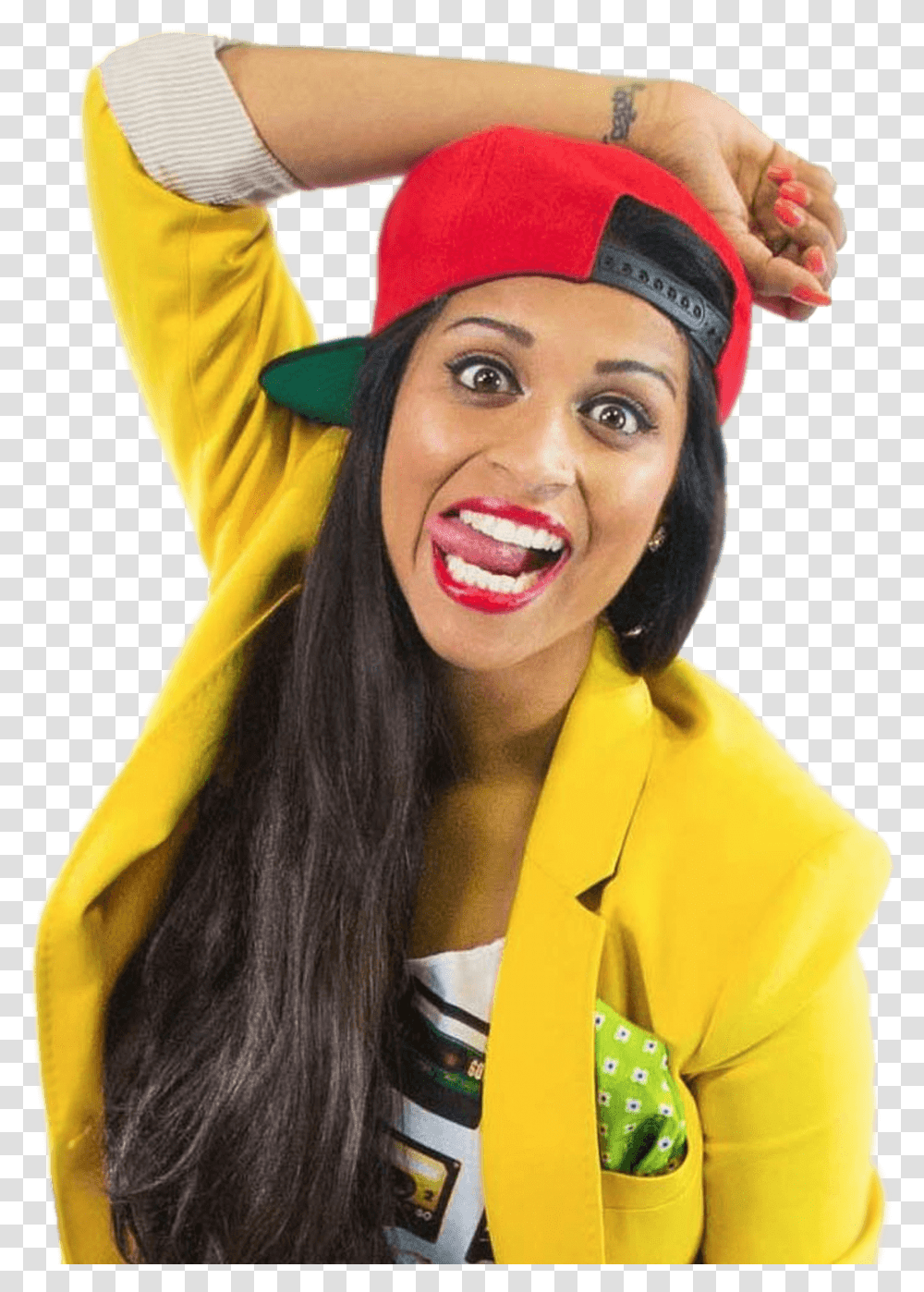 Lilly Singh Iisuperwomanii Yellow Superwoman Lilly Singh House, Face, Person, Costume Transparent Png
