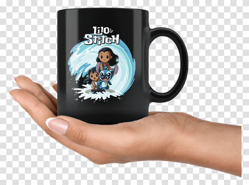 Lilo Amp Stitch Disney Mug Mug, Coffee Cup, Person, Human, Beverage Transparent Png