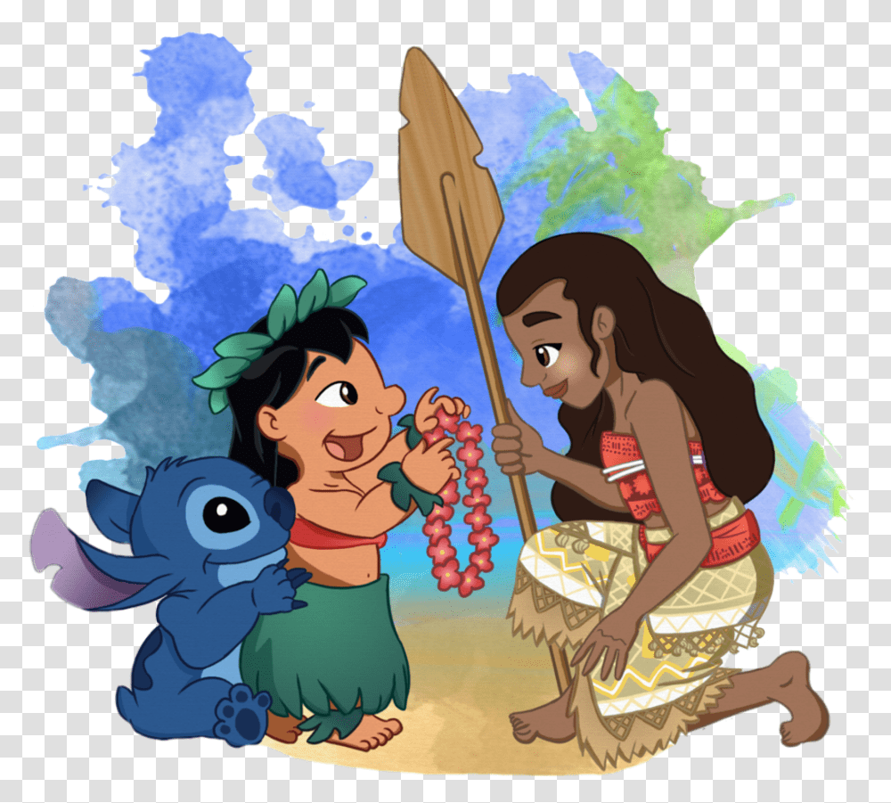 Lilo And Stitch And Moana Lilo And Stitch And Moana, Person, Leisure Activities, Outdoors Transparent Png