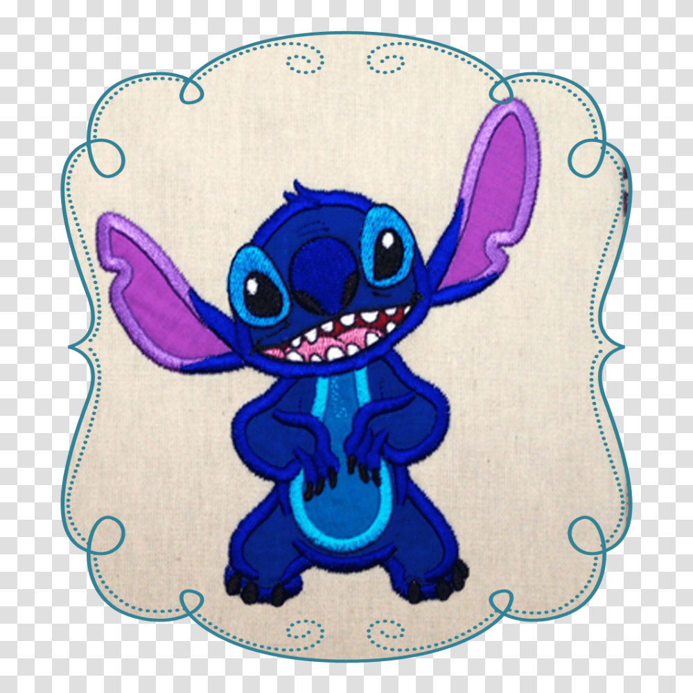 Lilo And Stitch Applique, Pattern, Rug Transparent Png