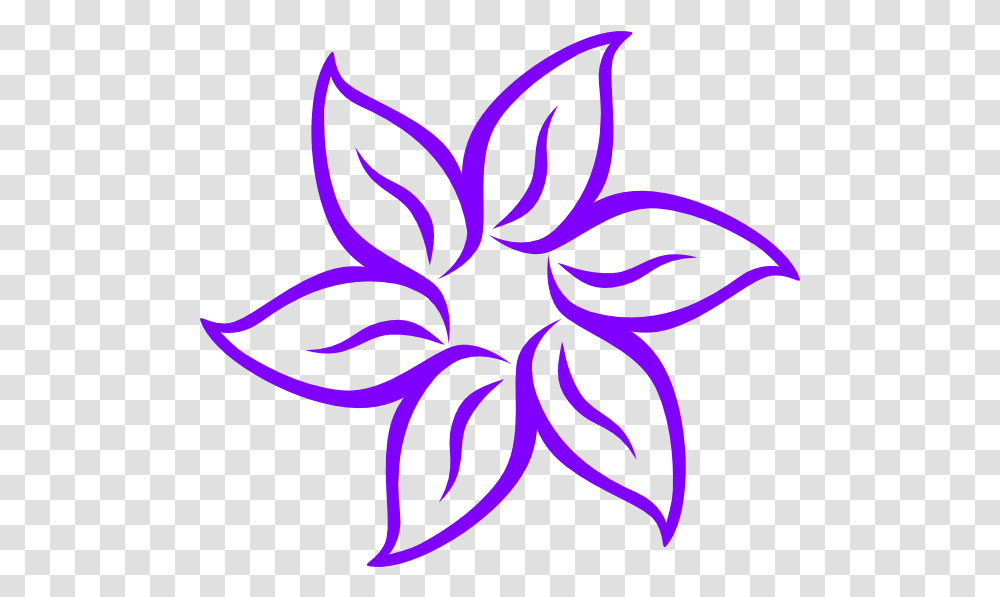 Lily Clipart Purple Rose Free Flower Black And White, Graphics, Pattern, Logo, Symbol Transparent Png