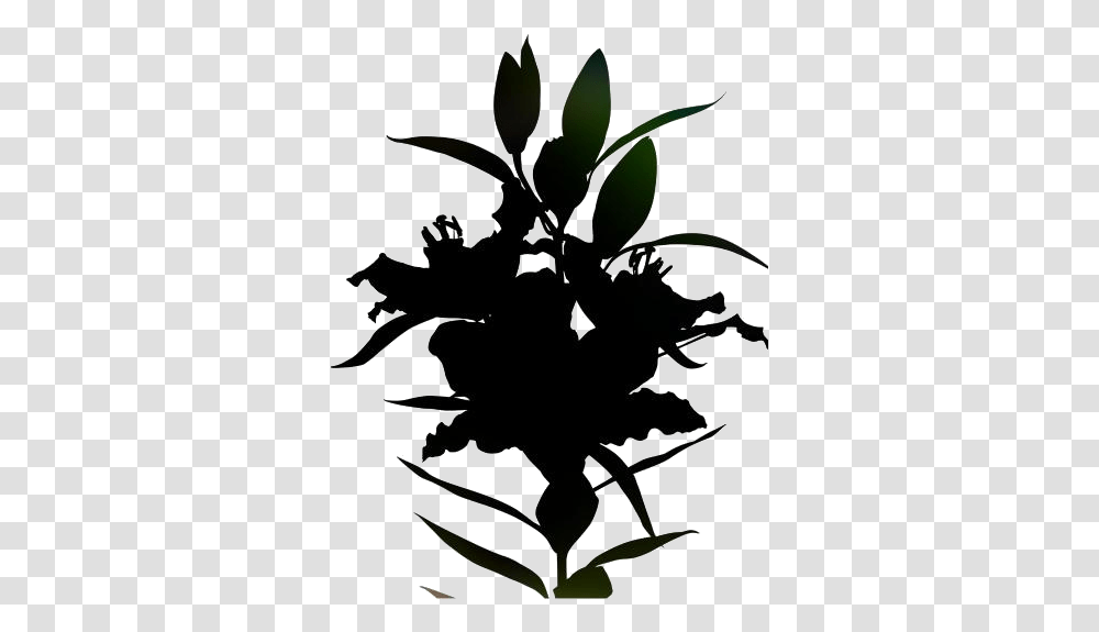 Lily Flower Images Silhouette, Leaf, Plant Transparent Png