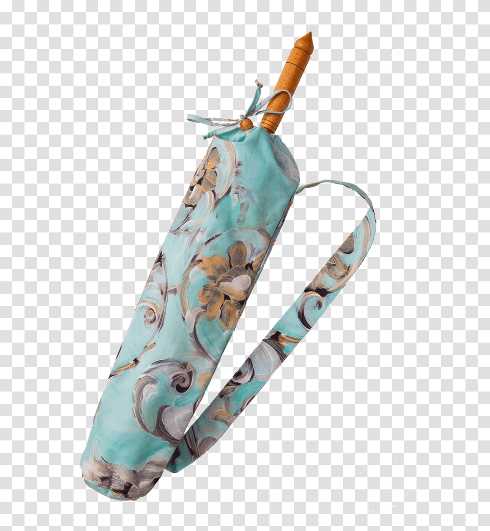 Lily Lark Aqua And Gold Scroll Print Handcrafted Bamboo Tote Bag, Quiver, Floral Design, Pattern Transparent Png