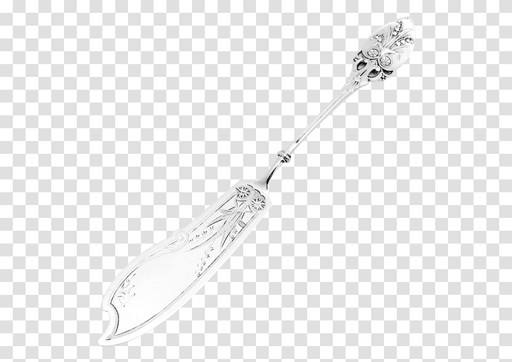Lily Master Butter Knife Sterling Silver Gorham Knife, Spoon, Cutlery, Weapon, Weaponry Transparent Png