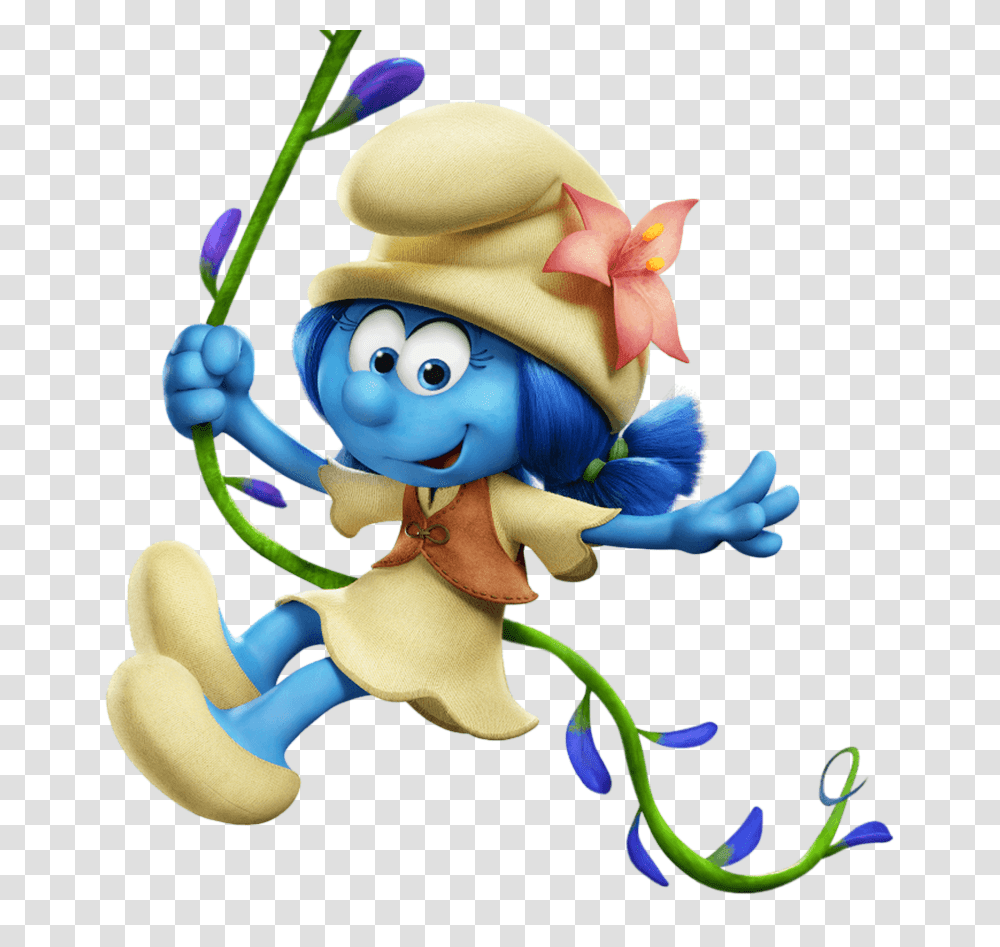 Lily Smurfs The Lost Village Gallery, Toy, Super Mario Transparent Png