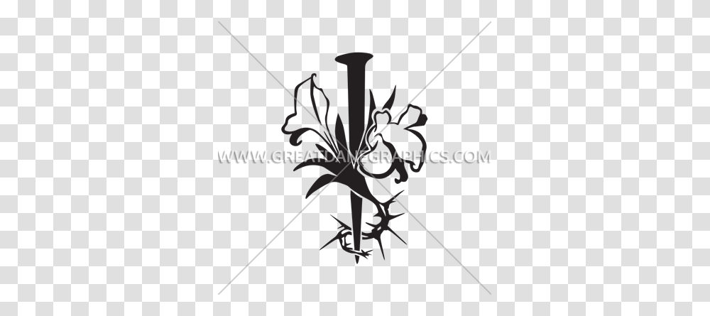 Lily With Spike And Thorns Production Ready Artwork For T Shirt, Bow, Utility Pole, Arrow Transparent Png