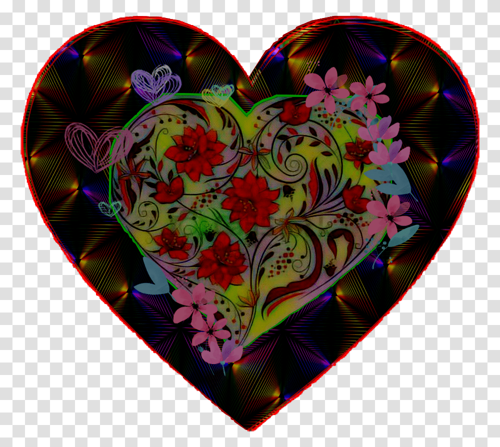 Lilypad Heart, Pattern, Ornament, Fractal Transparent Png