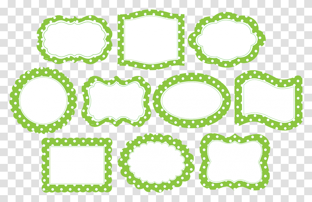 Lime Border Frame Photos Icons Green Polka Dots Circle, Pattern, Texture Transparent Png