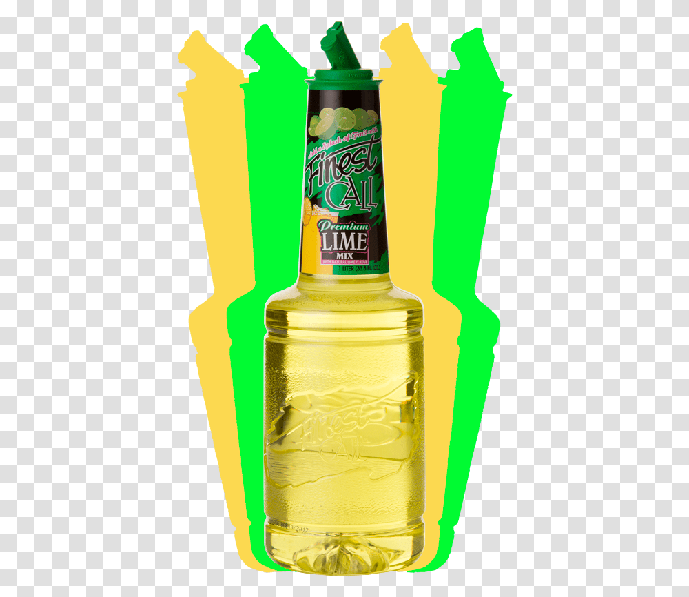 Lime, Bottle, Liquor, Alcohol, Beverage Transparent Png