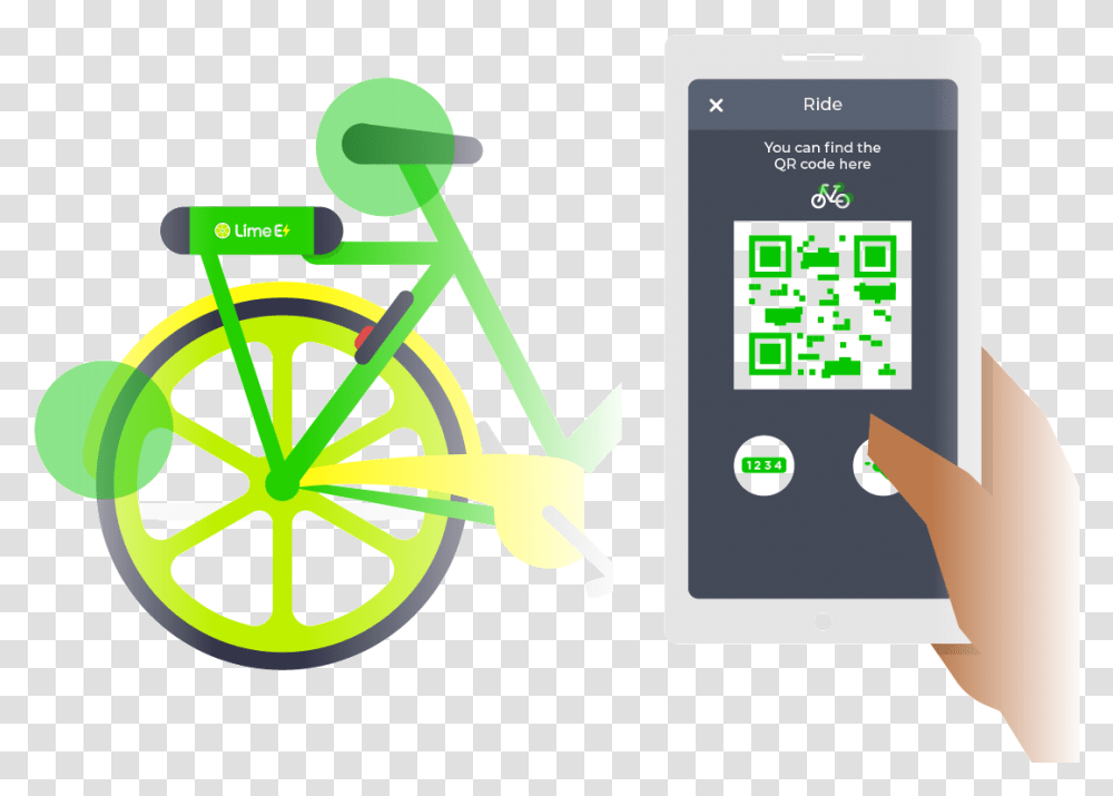 Lime Electric Assist Bike Rentals Electric Bike Sharing Rent, Vehicle, Transportation, Computer, Electronics Transparent Png