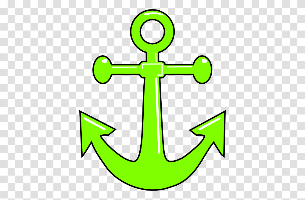 Lime Green Anchor Clip Art, Cross, Hook Transparent Png