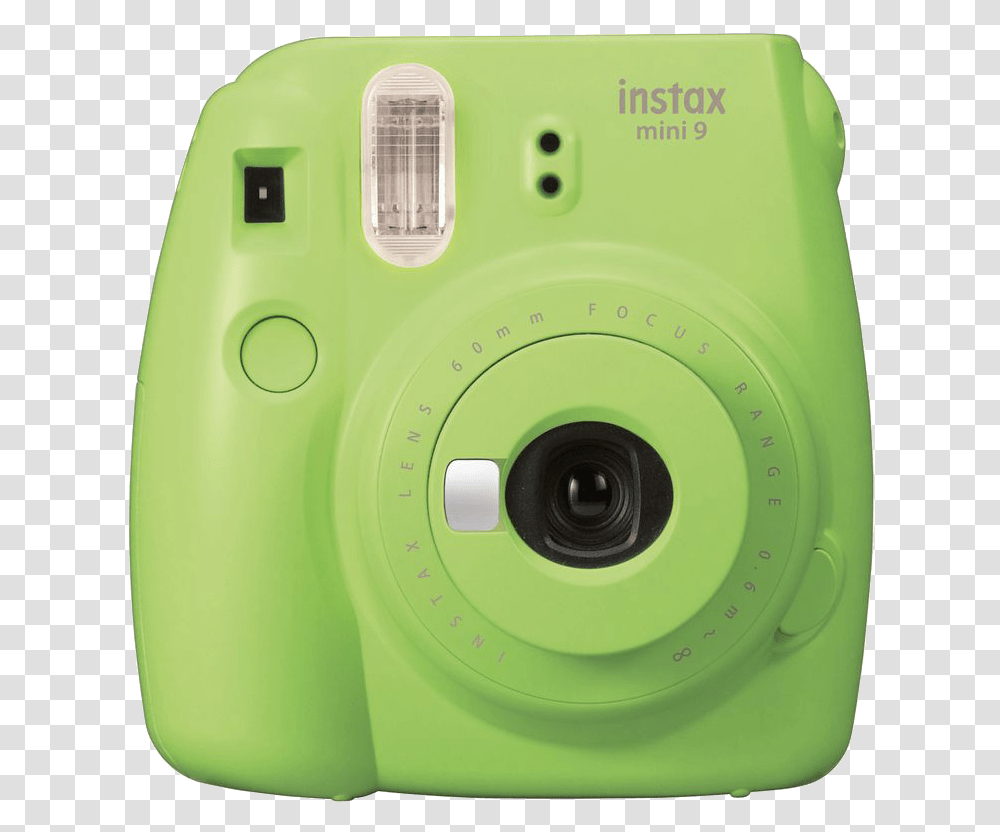 Lime Green Polaroid Camera, Electronics, Digital Camera Transparent Png