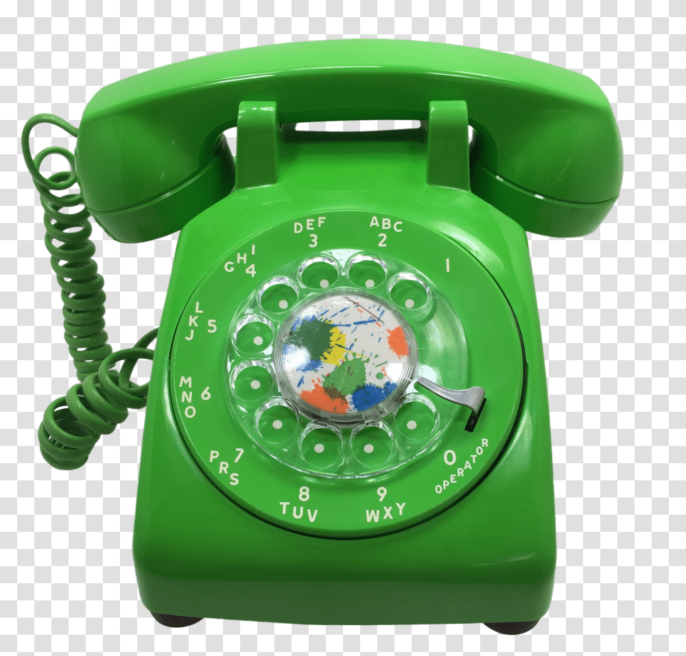 Lime Green Rotary Dial Telephone With Lime Green Rotary Phone Transparent Png