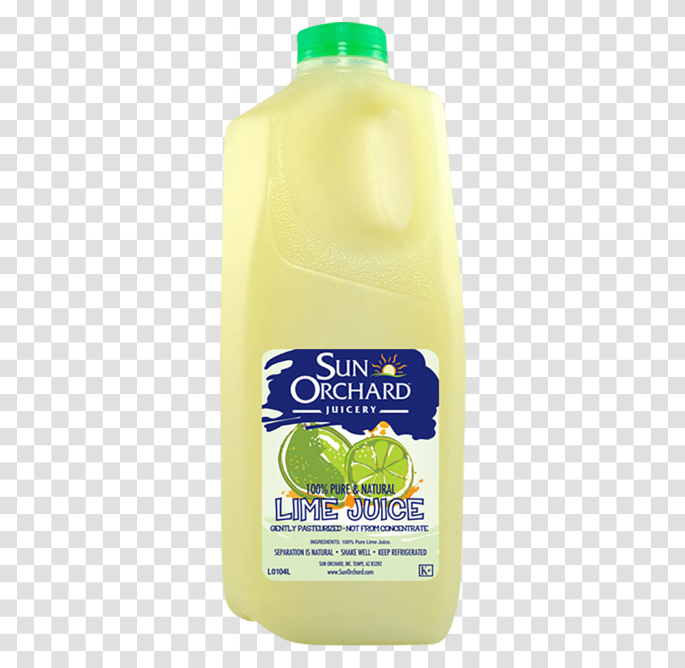 Lime Juice 64oz Sun Orchard Lime Juice, Lemonade, Beverage, Drink, Milk Transparent Png