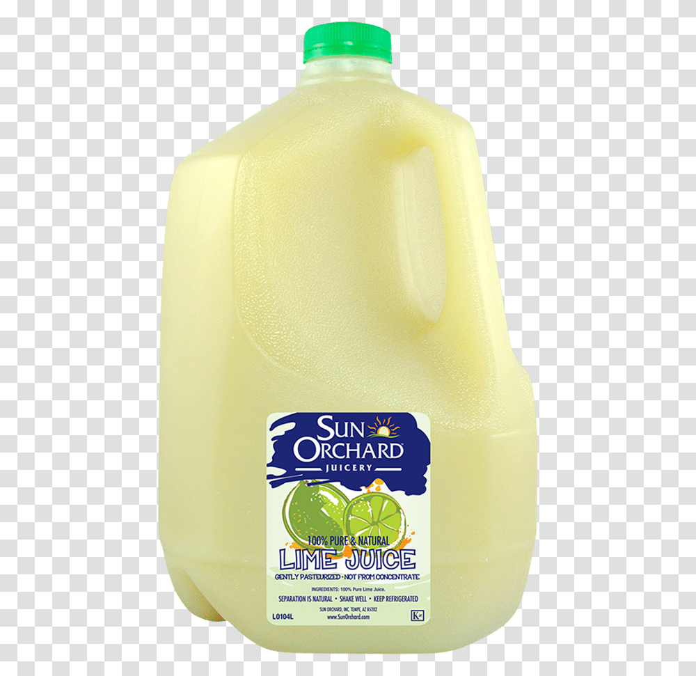 Lime Juice Sun Orchard Lemon Juice, Lemonade, Beverage, Drink, Milk Transparent Png