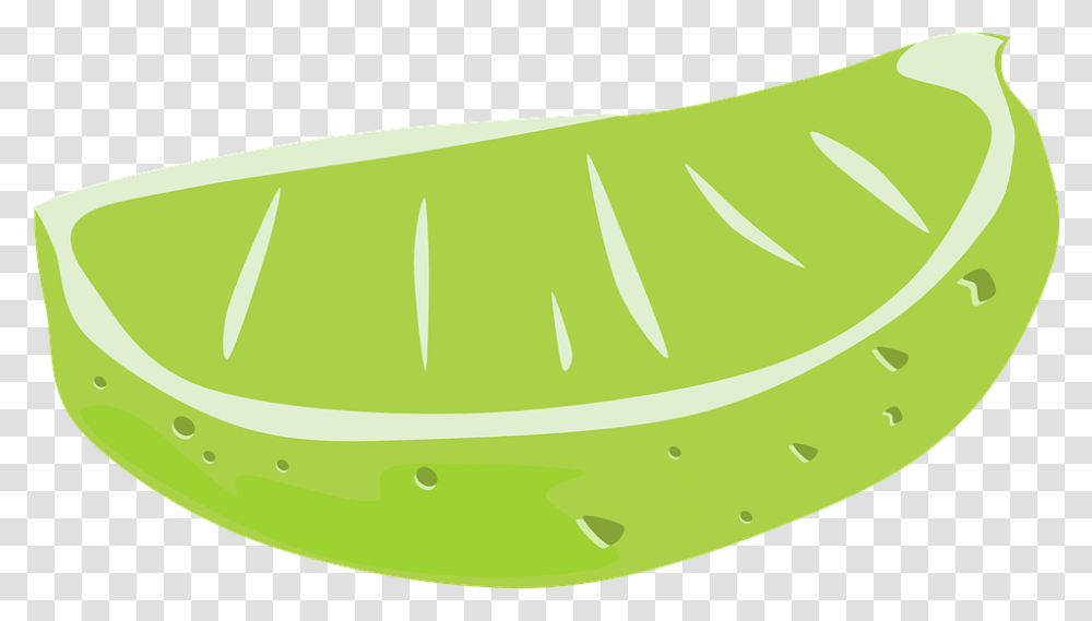 Lime Wedge Citrus Fruit Food Green Slice Garnish Lime Wedge Clipart, Plant, Cucumber, Vegetable, Pea Transparent Png