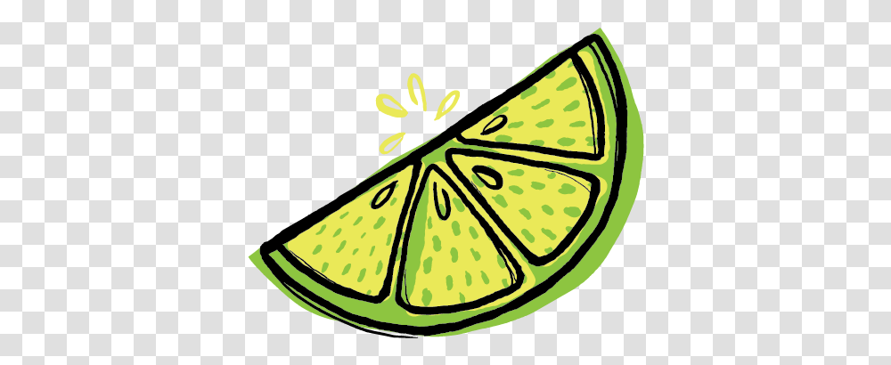 Lime Wedges Lime Wedge Cartoon Lime, Plant, Green, Fruit, Food Transparent Png