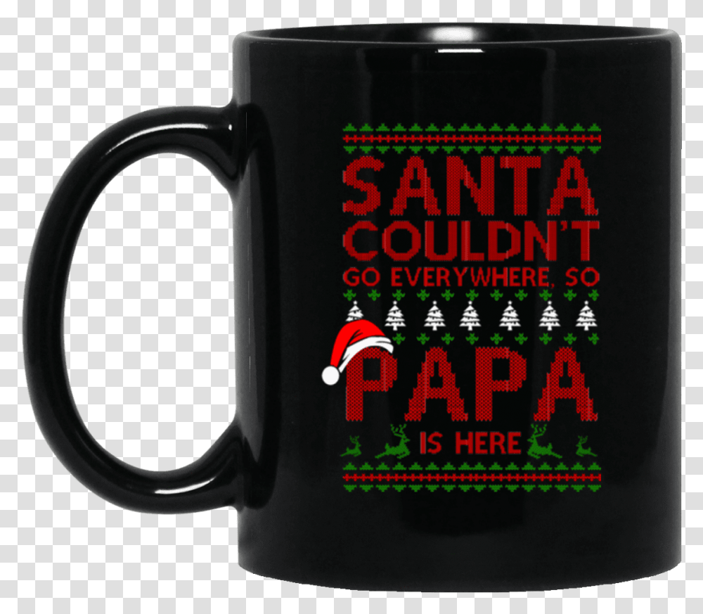 Limited Edition Christmas Santa Go Every Where Black Mornings Are For Coffee And Contemplation Mug, Coffee Cup Transparent Png