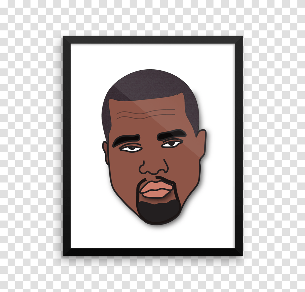 Limited Edition Kanye Mood Large Framed Poster Pastel Outfitters, Head, Face, Portrait, Photography Transparent Png