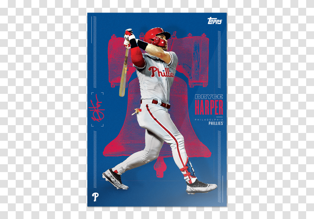 Limited Edition Phillies Card A Bryce Harper Poster Phillies, Athlete, Sport, Person, People Transparent Png