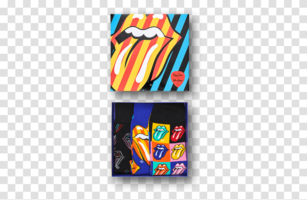 Limited Edition Rolling Stones Adult Socks Gift Box Happy Socks Rolling Stones Box, Poster, Advertisement Transparent Png