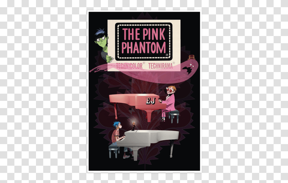Limited Edition Song Machine Print 7 Pink Phantom Piano Gorillaz, Poster, Advertisement, Flyer, Paper Transparent Png
