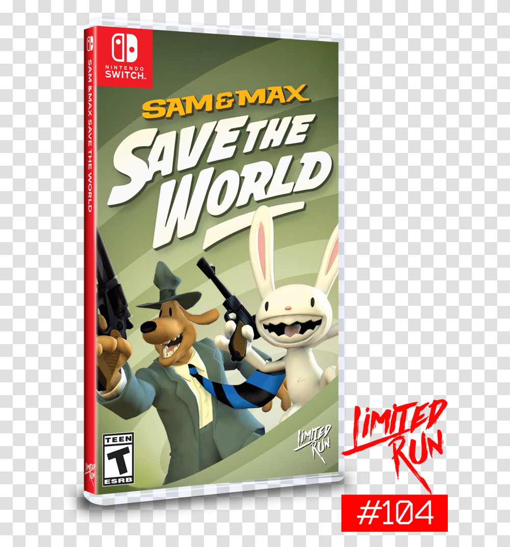 Limited Run Games Sam And Max Save The World Remastered Cover, Advertisement, Poster, Flyer, Paper Transparent Png