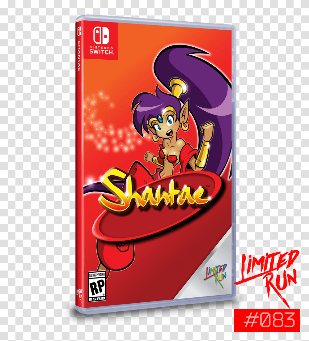 Limited Run Games Shantae Limited Run Switch, Label, Text, Clothing, Apparel Transparent Png